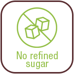 No refined sugar